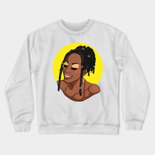 Black Woman So Happy Crewneck Sweatshirt